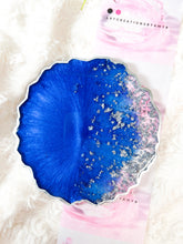 Load image into Gallery viewer, Blue and Silver Coasters - Perfect for Barware or Decor (Set of 2)