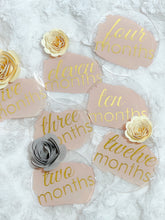Load image into Gallery viewer, Monthly Acrylic Baby Milestone Discs