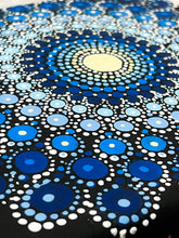 Load image into Gallery viewer, Mandala Hand Painted Canvas | Wall art (Shades Of Blue)