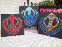 Load image into Gallery viewer, Religious Khanda Hand Painted Canvas | Wall art