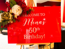 Load image into Gallery viewer, Personalized Welcome Sign - Perfect for Engagements, Wedding, Anniversaries, Birthdays, Graduations