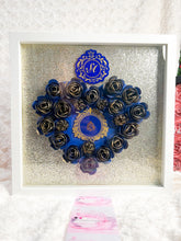 Load image into Gallery viewer, Wedding Memory keepsake Shadowbox with Paper Flowers | Anniversary Gift

