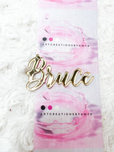 Load image into Gallery viewer, Custom Acrylic Name Plates  Gold, Silver or Rose Gold, Lasercut Mirror Acrylic
