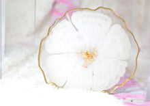 Load image into Gallery viewer, White Flower Coaster set (Can be Personalized) - Perfect for Barware or Decor (Set of 2)
