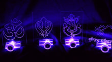 Load image into Gallery viewer, Engraved Acrylic Signs - Ik Onkar, Om, Ganesh &amp; Khanda
