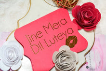 Load image into Gallery viewer, Punjabi - &quot;Jine Mera Dil Luteya&quot; Hot Foil Valentine&#39;s Day Card, handmade card
