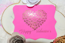 Load image into Gallery viewer, PAWS Happy Valentine&#39;s Day Hot Foil Valentine&#39;s Day Card hand made card
