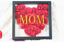 Load image into Gallery viewer, LOVE Personalized ShadowBox with Paper Flowers | Mother&#39;s Day Gift | Birthday Gift | Anniversary Gift
