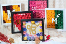 Load image into Gallery viewer, Ik Onkar ShadowBox with Paper Flowers | Home Decor

