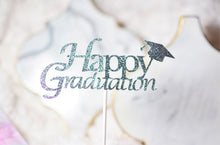 Load image into Gallery viewer, Happy Graduation Cupcake Topper, Graduation Celebration - Set of 12
