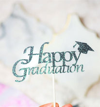 Load image into Gallery viewer, Happy Graduation Cupcake Topper, Graduation Celebration - Set of 12
