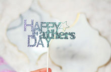 Load image into Gallery viewer, Happy Father&#39;s Day Cupcake Topper, Father&#39;s Day Celebration - Set of 12
