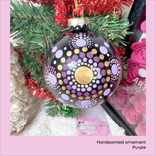 Load image into Gallery viewer, Christmas Tree Ornament - Mandala inspired - Purple
