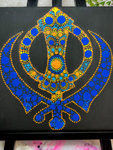 Load image into Gallery viewer, Religious Khanda Hand Painted Canvas | Wall art
