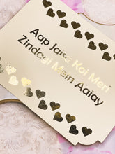 Load image into Gallery viewer, &quot;Aap Jaisa Koi Meri Zindagi Mein Aaiay&quot; Hot Foil Valentine&#39;s Day Card, handmade card
