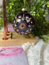 Load image into Gallery viewer, Christmas Tree Ornament - Mandala inspired - Purple
