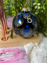 Load image into Gallery viewer, Christmas Tree Ornament - Mandala inspired - Blue
