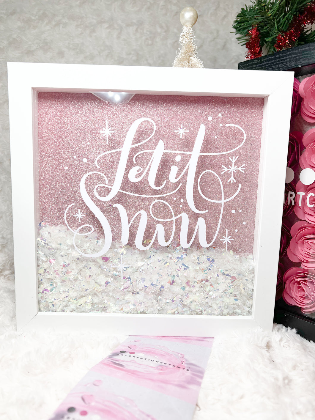 Let it Snow ShadowBox | Holiday Themed Decor