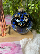 Load image into Gallery viewer, Christmas Tree Ornament - Mandala inspired - Blue
