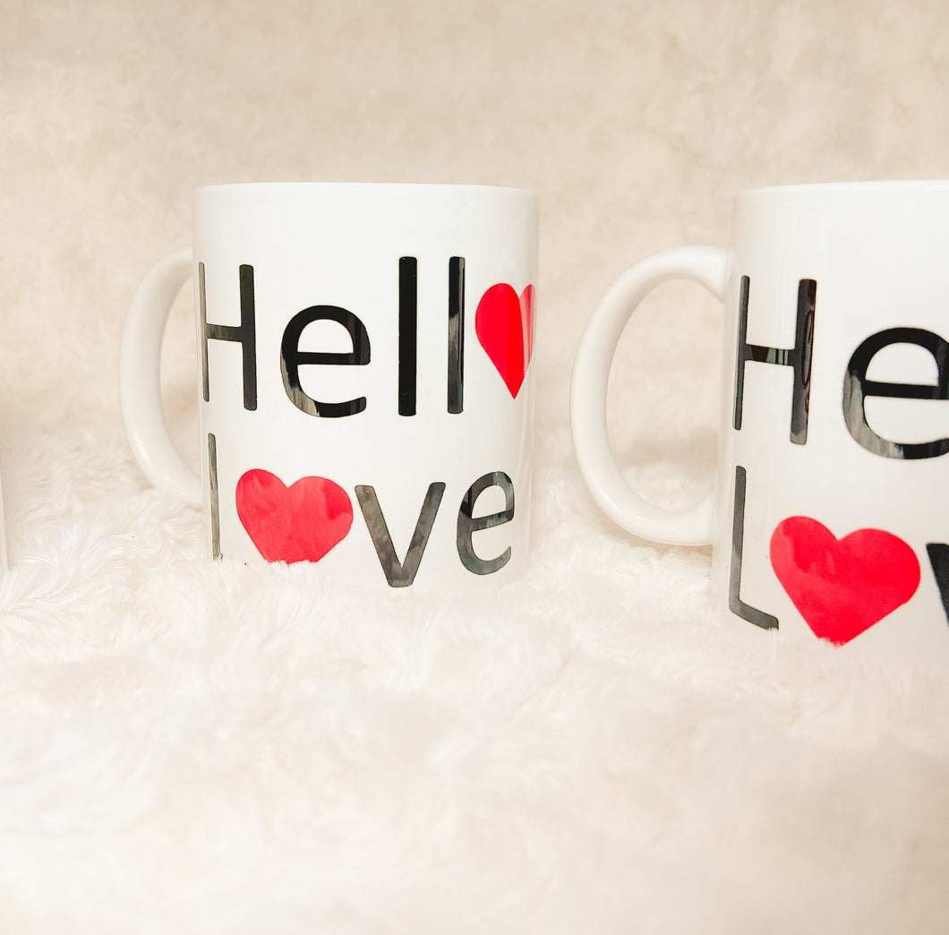 Hello Love Mugs