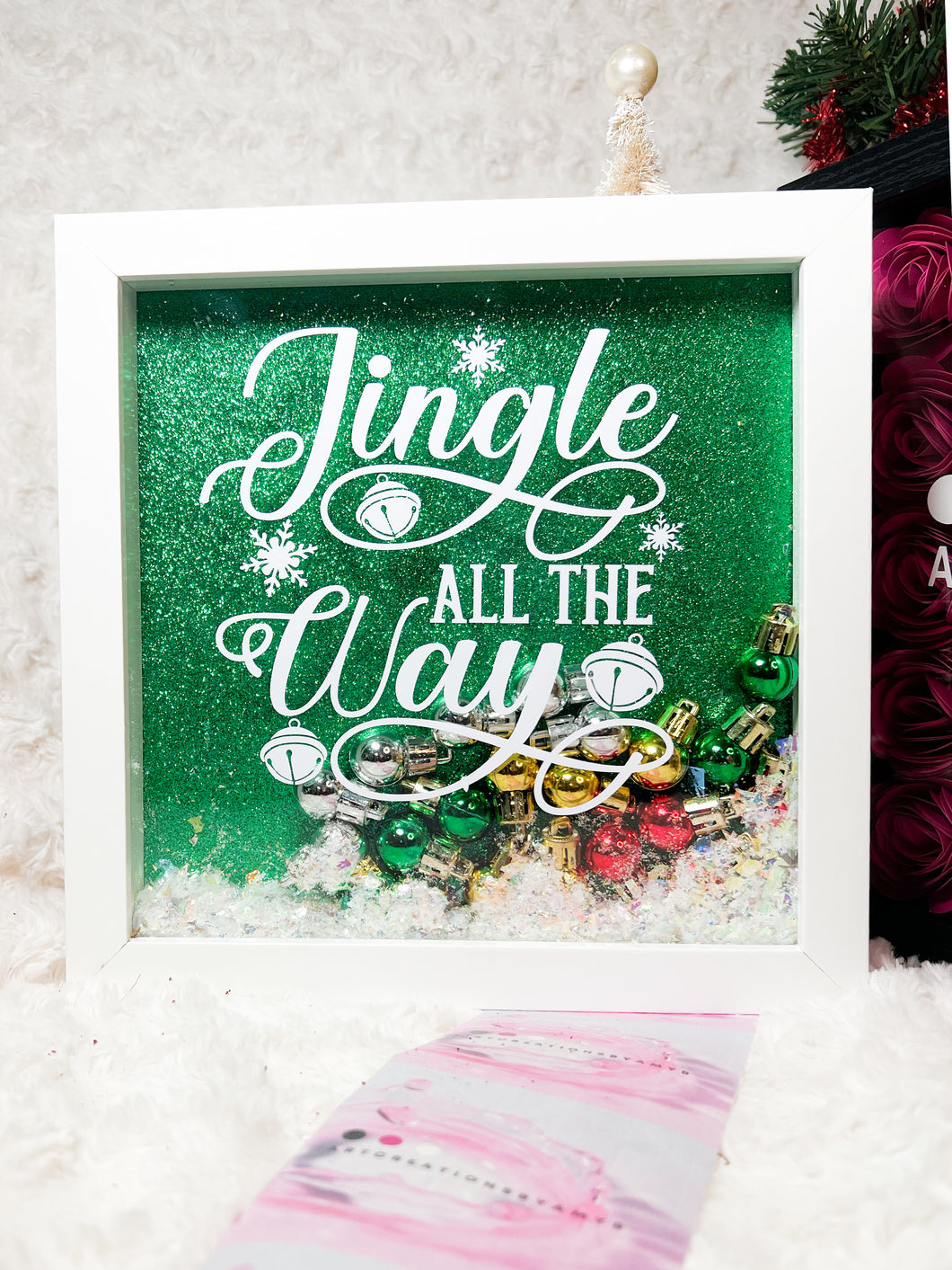 Jingle Bells ShadowBox | Holiday Themed Decor