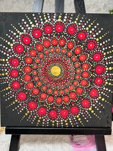 Load image into Gallery viewer, Mandala Hand Painted Canvas | Wall art (Shades Of Red)
