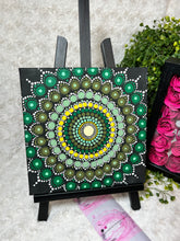Load image into Gallery viewer, Mandala Hand Painted Canvas | Wall art (Shades Of Green)
