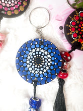 Load image into Gallery viewer, Mandala Art Wooden Keychain - Evil Eye
