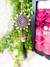 Load image into Gallery viewer, Mandala Art Wooden Keychain - Pink
