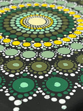 Load image into Gallery viewer, Mandala Hand Painted Canvas | Wall art (Shades Of Green)

