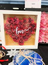 Load image into Gallery viewer, LOVE Personalized Shadowbox with Paper Flowers | Mother&#39;s Day Gift | Birthday Gift | Anniversary Gift
