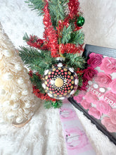 Load image into Gallery viewer, Christmas Tree Ornament - Mandala inspired - Red
