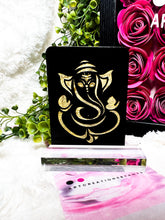 Load image into Gallery viewer, Gold engraved black Acrylic Signs - Ganesh
